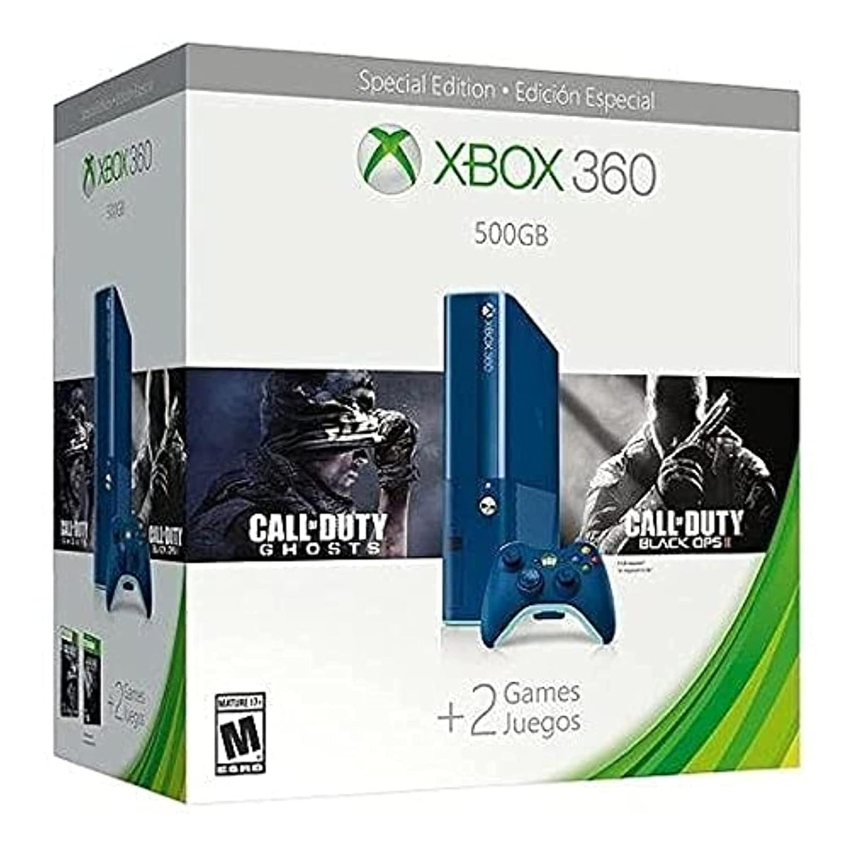 500GB Blue Xbox 360 Console Bundle N5314
