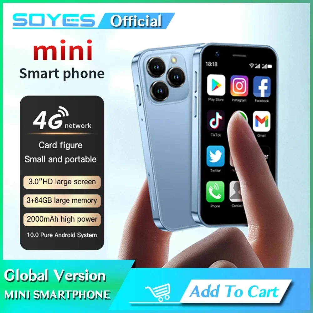 3Inch Quad Core 3GB+64GB 4G LTE Dual SIM Mini Smartphone Z241495