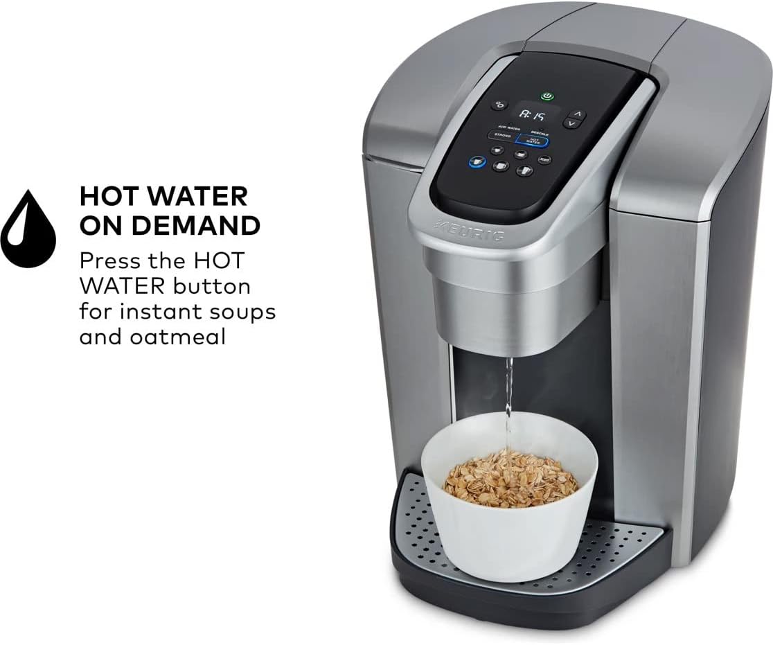 Brushed Silver Single Serve Programmable Coffeemaker L89853
