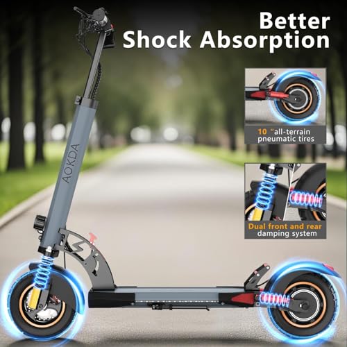 800W 28 MPH 10" Off Road Tires Folding Electric Scooter Q304