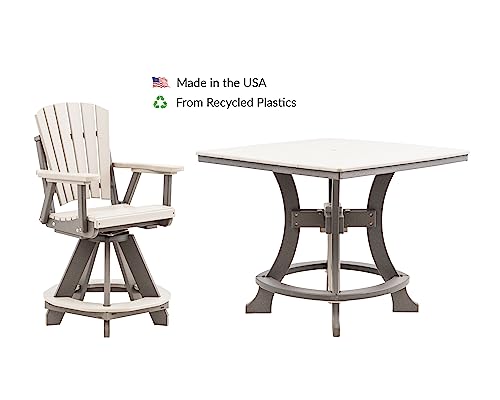 4 Person Poly Adirondack Counter Height Table Set P13234