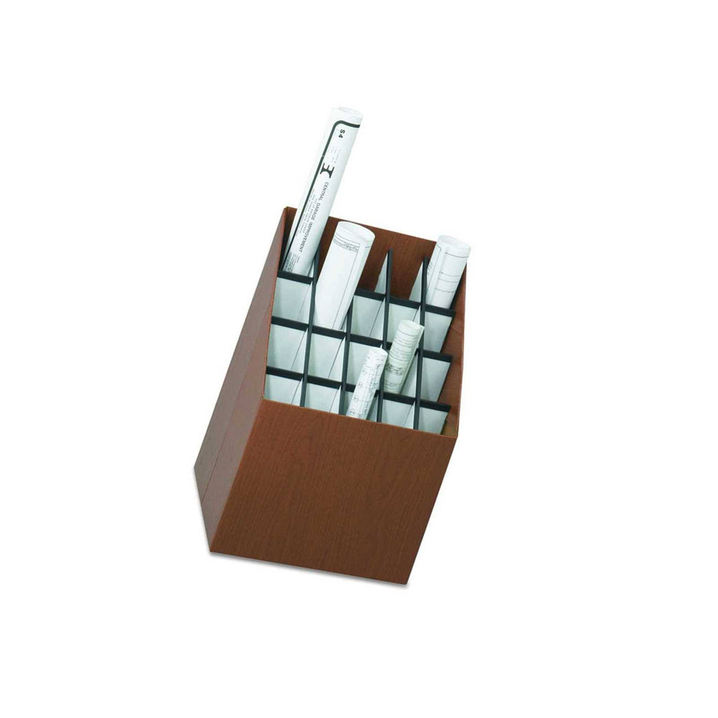 Walnut Vertical Roll File, 20 Compartment P919