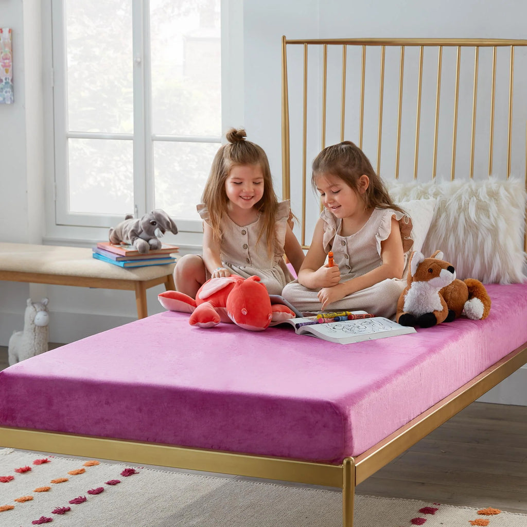 Blue Twin Gel Memory Foam Kids Mattress U4214