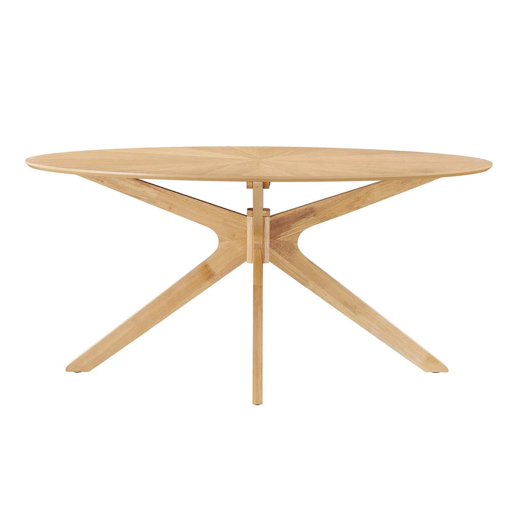 Oak Oval Wood Dining Table I44384