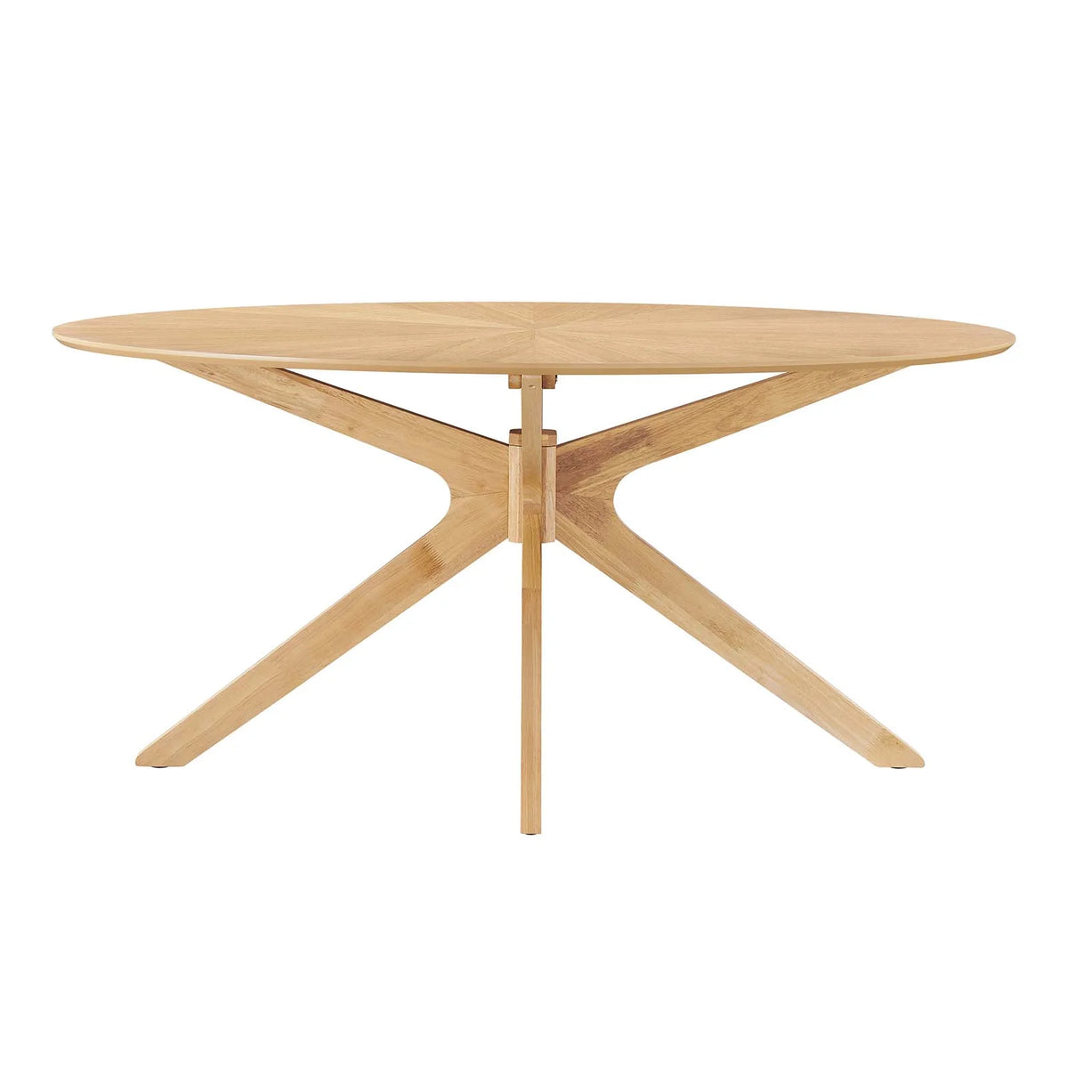 Oak Oval Wood Dining Table I44384
