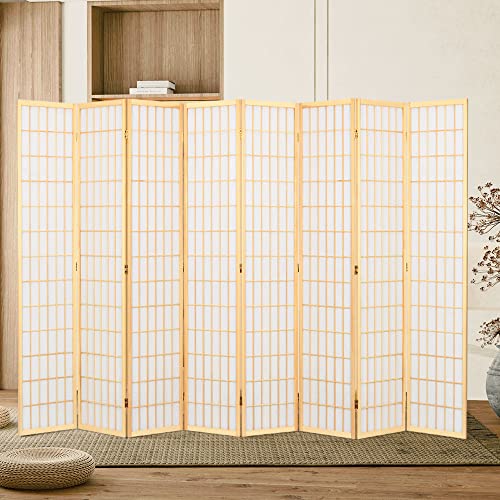 Black 5.6 Ft 8 Panel Room Divider C676582