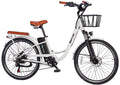 350W 36V 10Ah 26" Step-Thru Electric Bicycle with Removable Battery and Front Basket N547