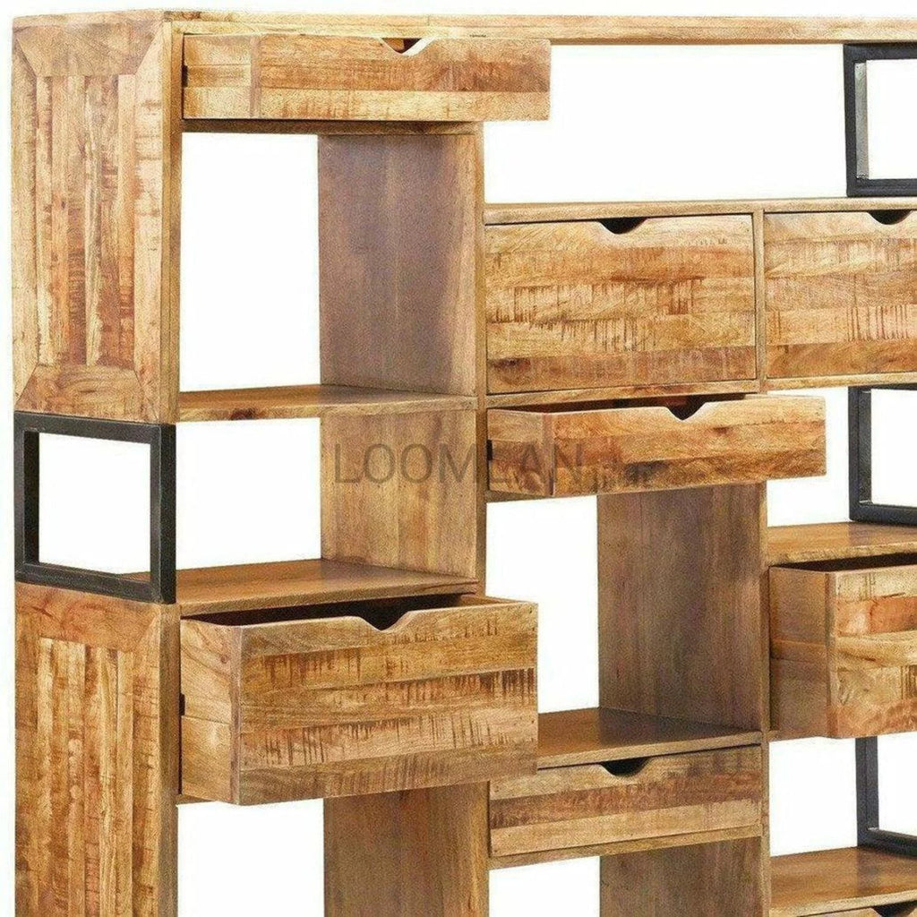 8 Drawer 8 Shelves Display Cabinet E18654