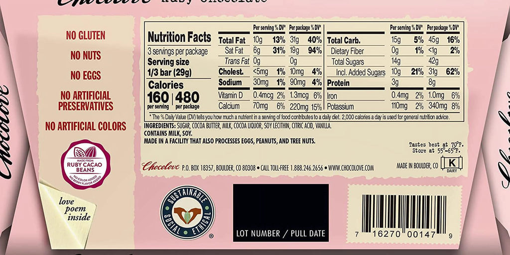 Chocolate 34% Cacao 3.2oz Bar 12 Pack O5823