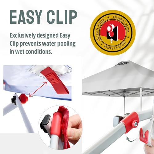 10x10 Pop Up Canopy with 1 Side Wall White I488