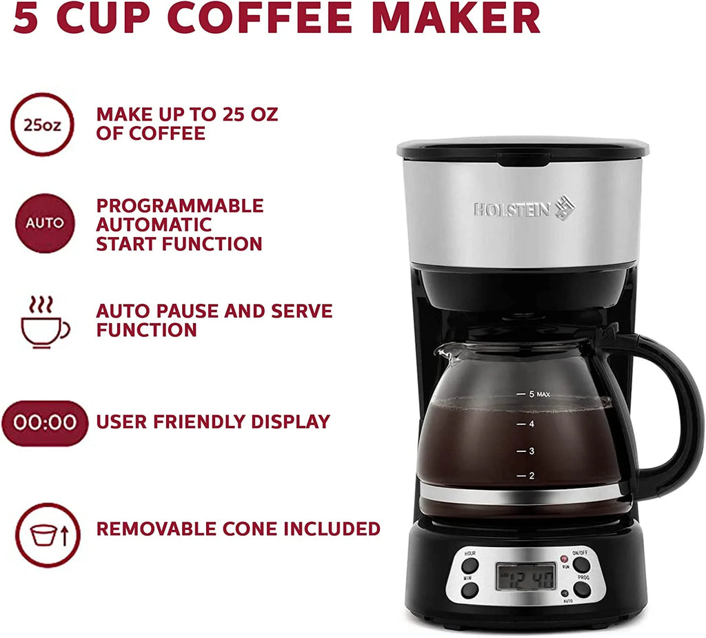 5-Cup Programmable Coffee Maker R740