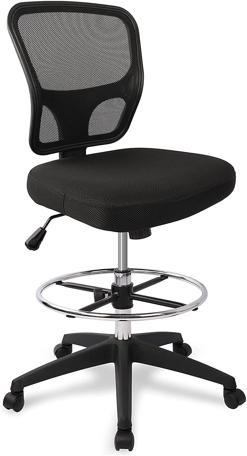 Ergonomic Height Adjustable Rolling Office Chair with Foot Ring T33863