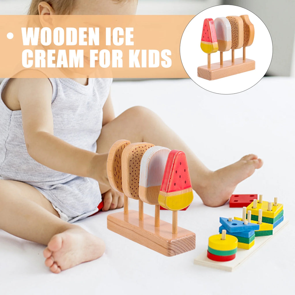 Beech Wooden Ice Cream Toy Playset P680