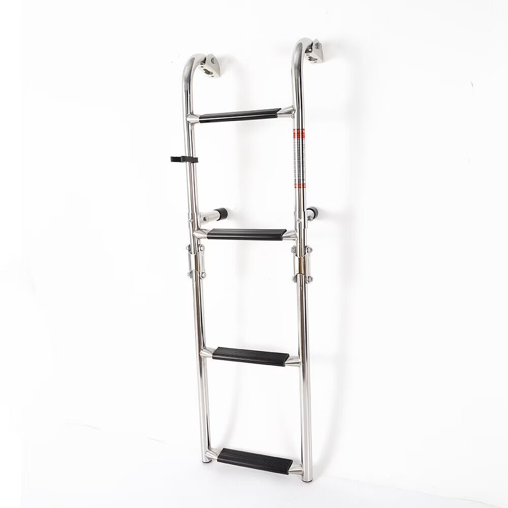 880mm 4-Step Stainless Pontoon Boat Dock Ladder X241