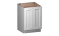 White 2 Door Base Cabinet with Shelf High-Density Fiberboard Z890296