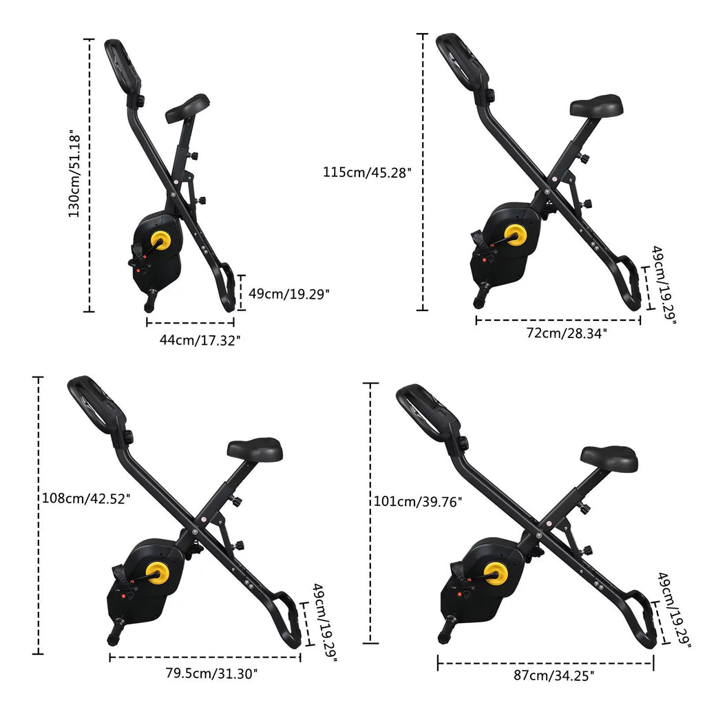 Folding Magnetic Stationary Exercise Bike M1350