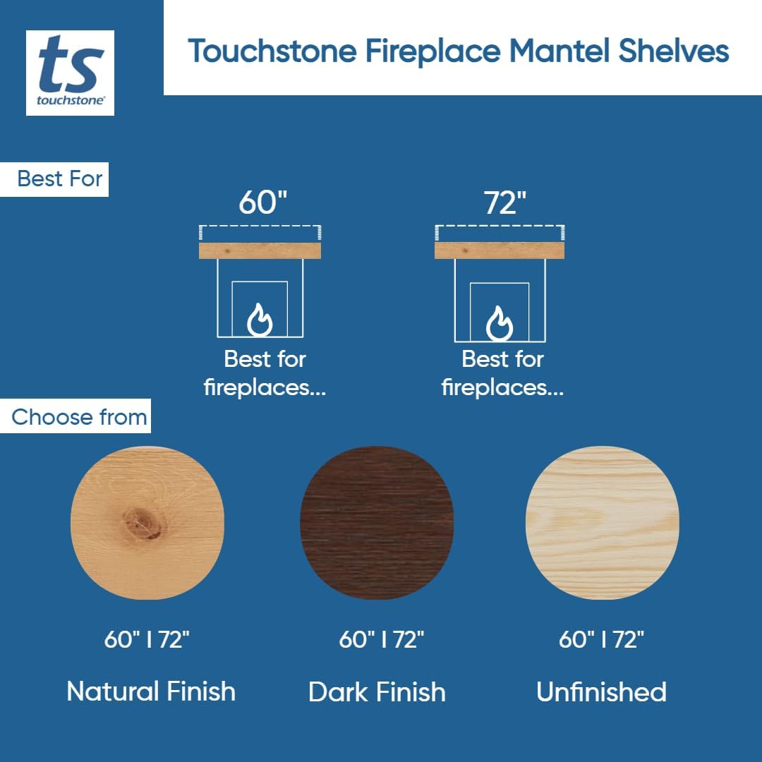 60 Inch Smart Electric Fireplace and 72 Inch Espresso Wood Mantel I3515