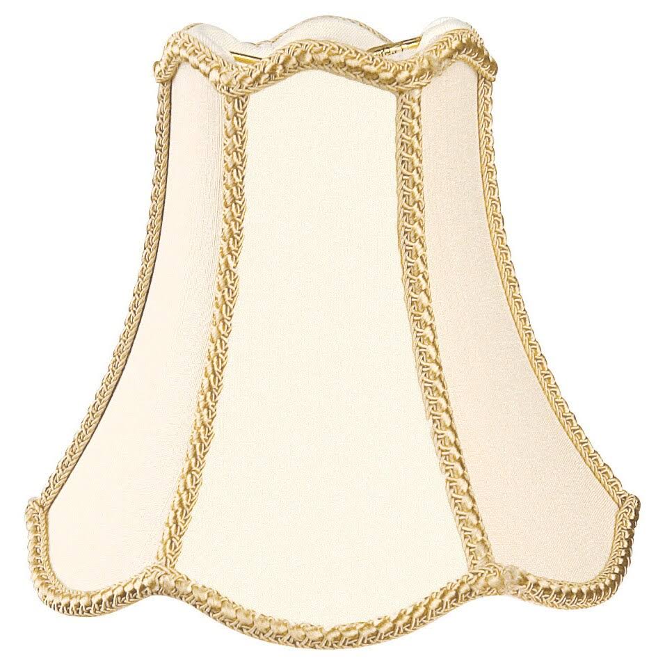 Beige Eggshell Shantung Bell Candelabra Shade (Set of 6) O2438