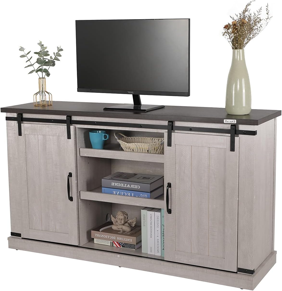 18'' Electric Fireplace TV Stand Wood Entertainment Center C331