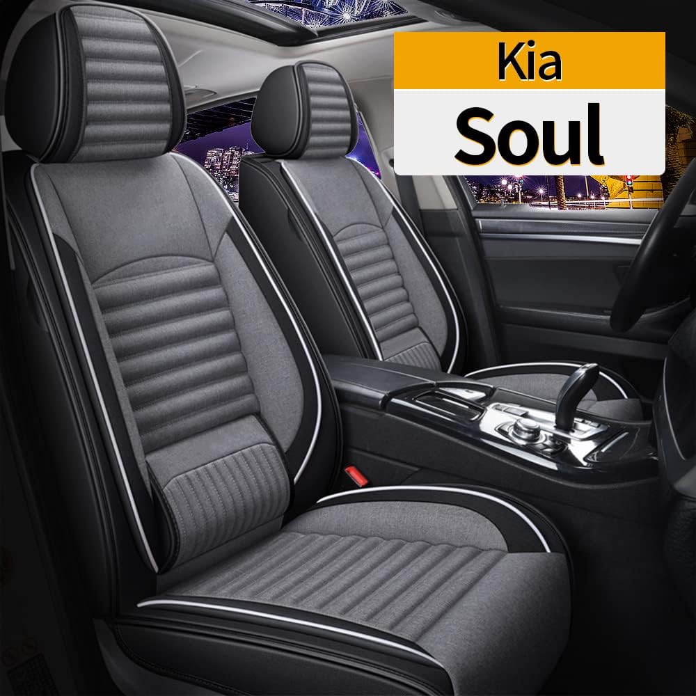 Linen Car Seat Covers Full Set Y450