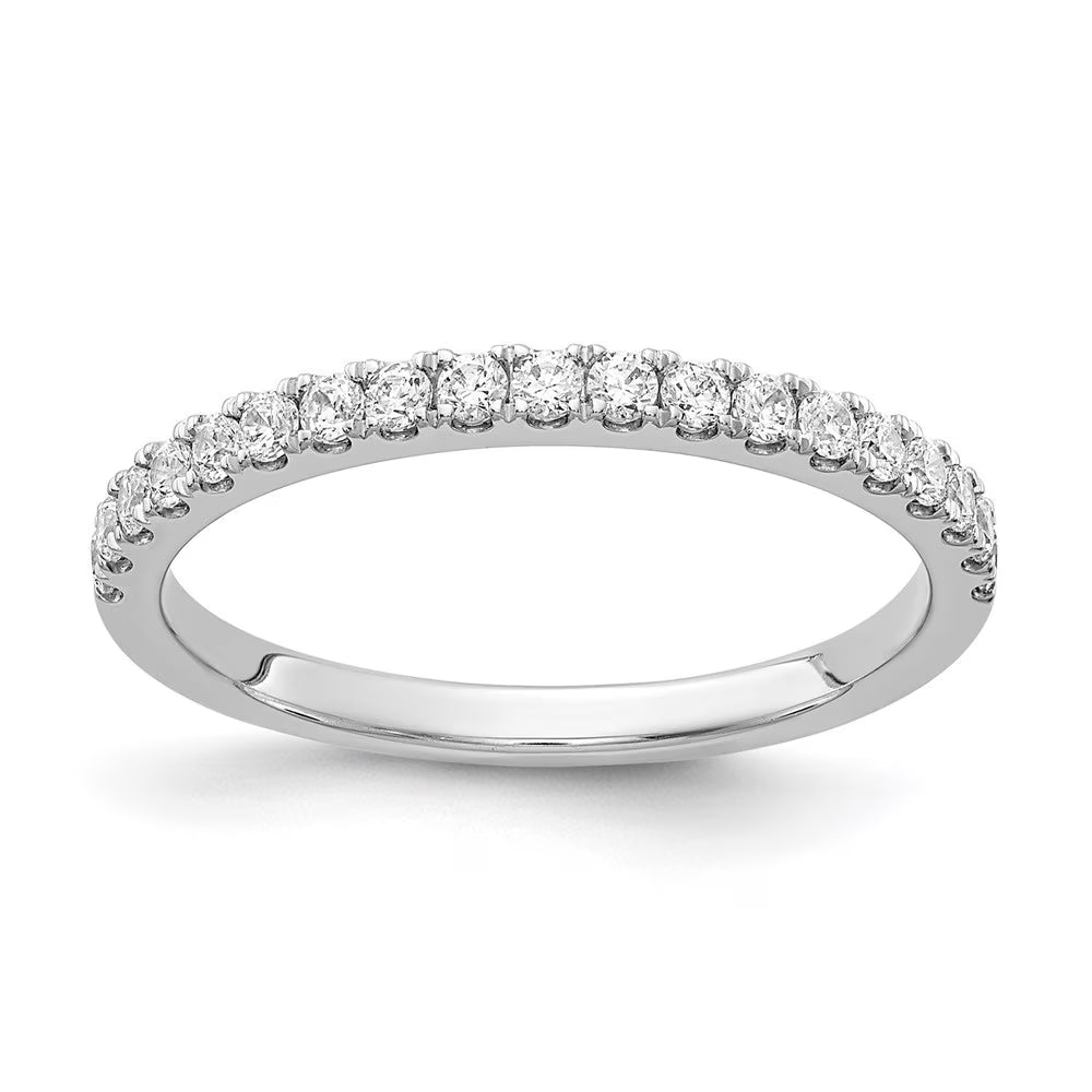 14k White Gold Lab Grown Diamond Band N484