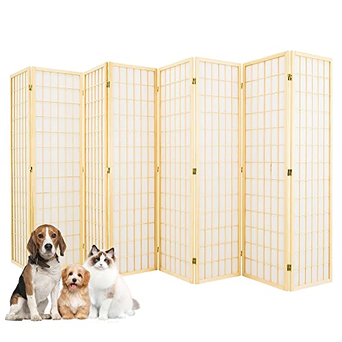 Black 5.6 Ft 8 Panel Room Divider C676582