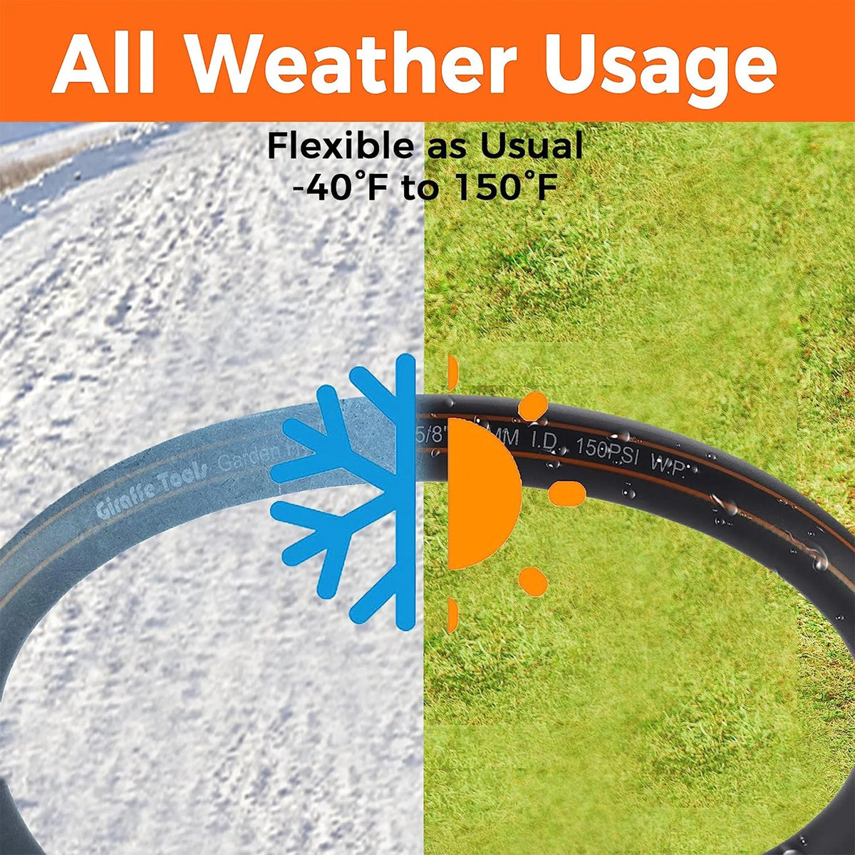 3ft-5ft Hybrid Short Garden Hose I485