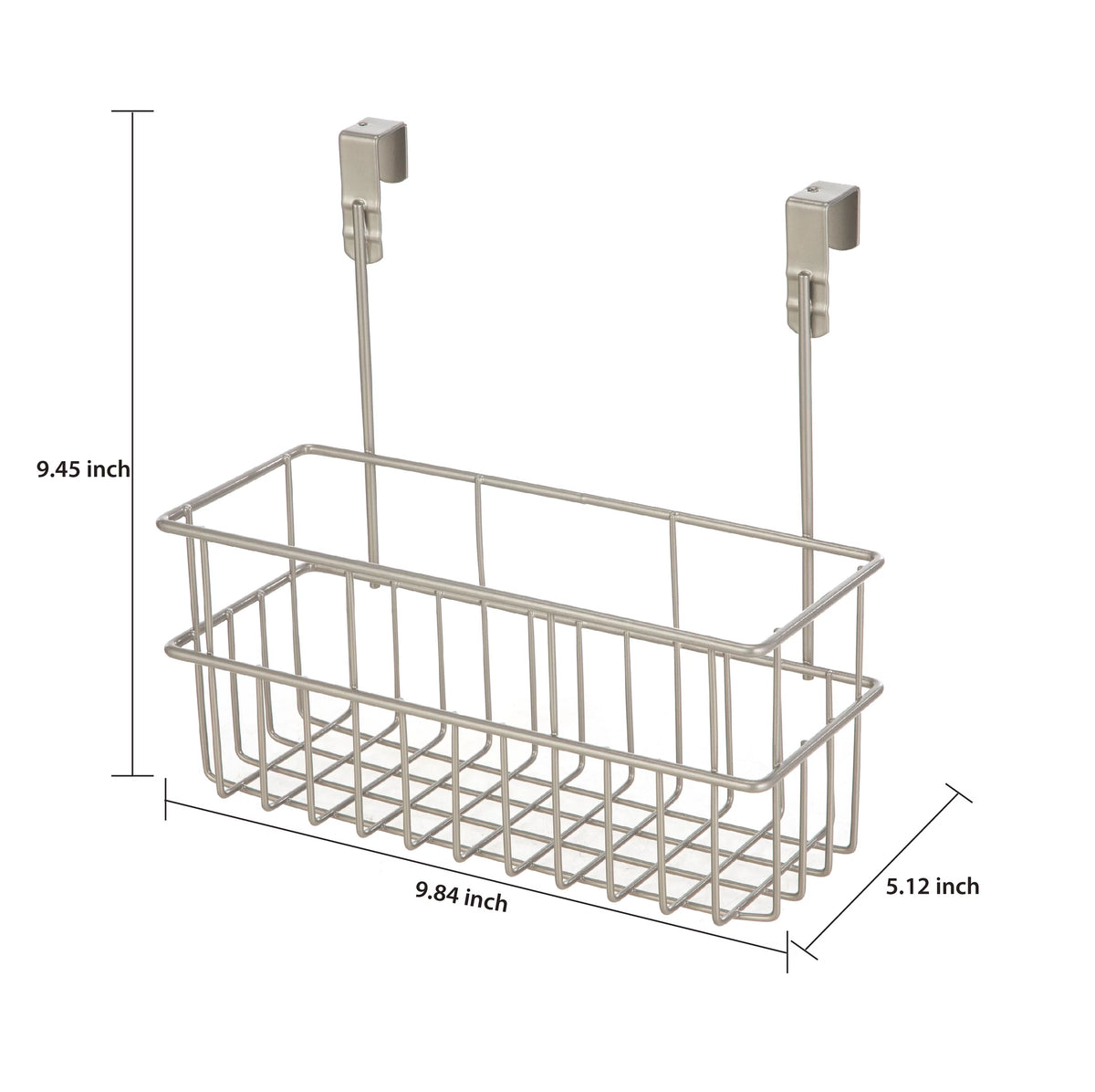 4 Piece Steel Satin Nickel Bath Shelves Set Y7020