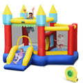 Inflatable Bounce House Slide with Tunnels Ball Pit and 480W Blower U8365