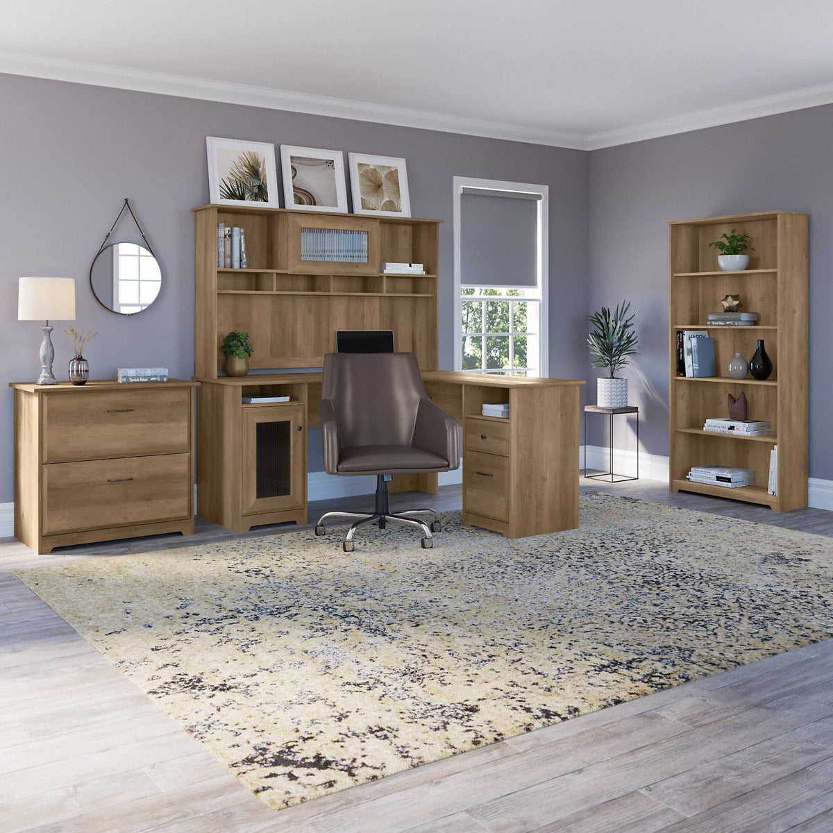 2 Drawer Lateral File Cabinet in Reclaimed Pine E8911