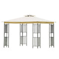 Beige 10 ft. x 10 ft. Soft Canopy Patio Gazebo X613156