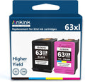 HP 63XL Black and Color Ink Cartridge Pack of 2 G73198