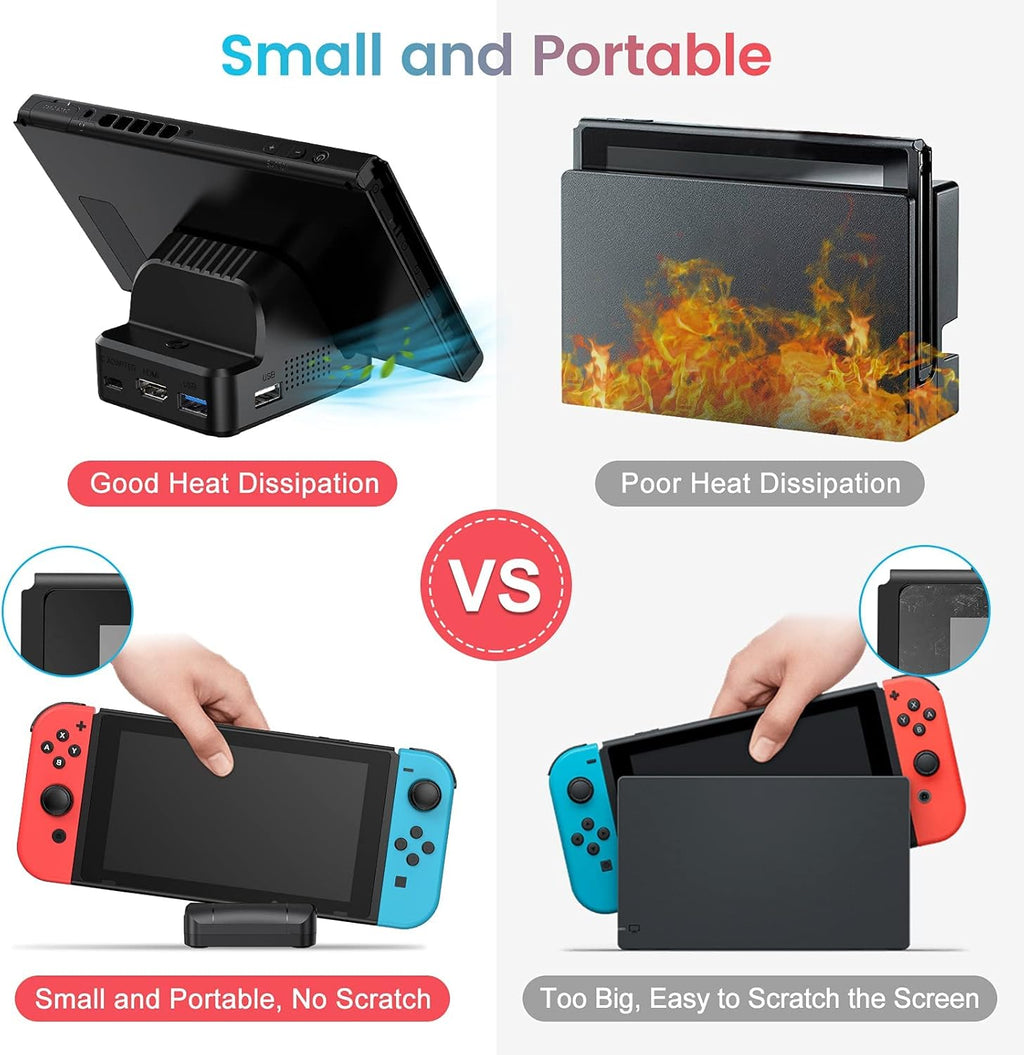 4K HDMI Portable Docking Station with Cooling Fan and USB 3.0 Port C947537