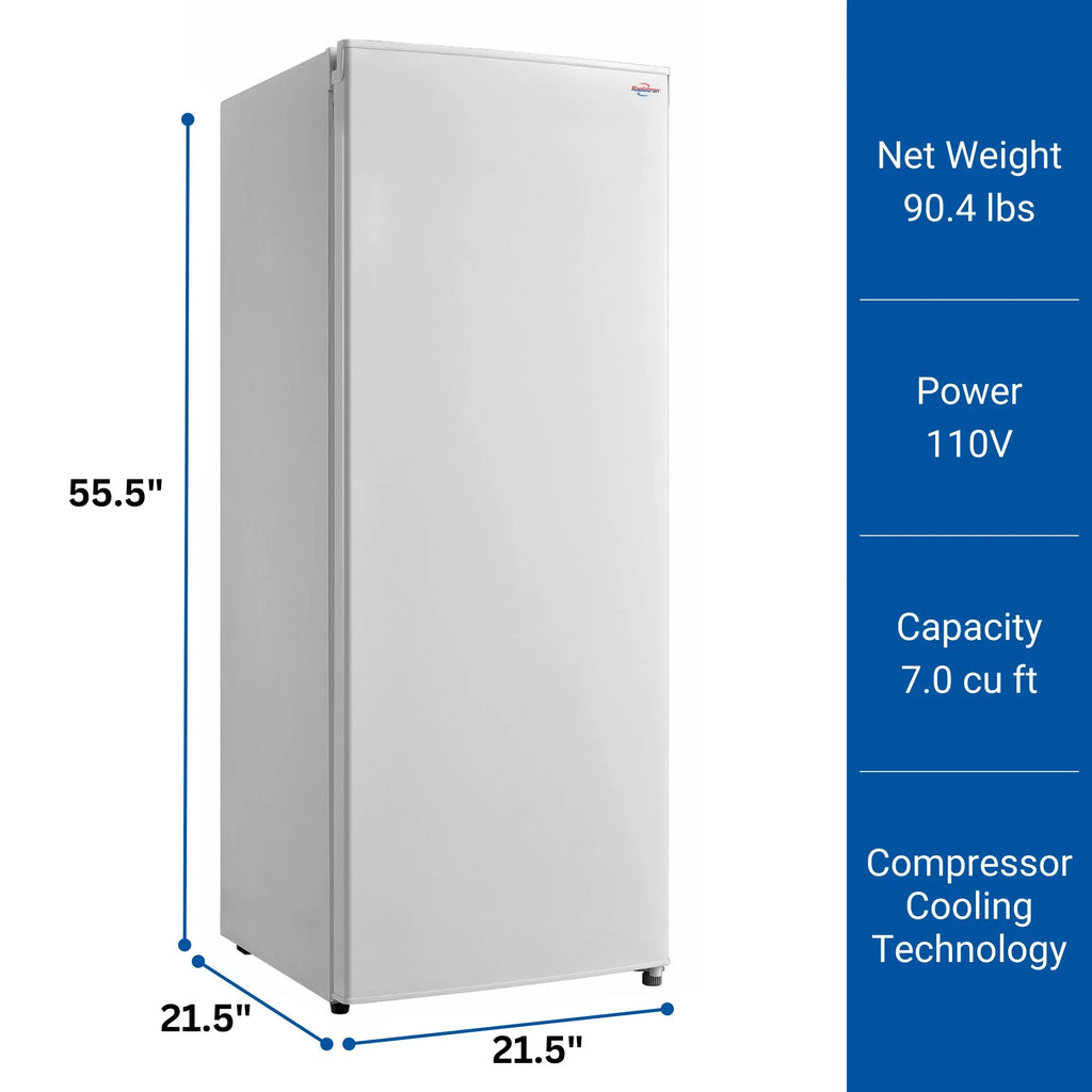 White 7.0 cu ft Upright Freezer L34514