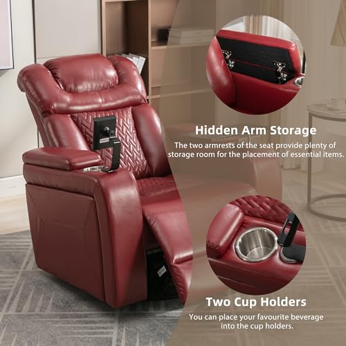Electric Recliner Chair with USB Charge Port and Cup Holders V431793