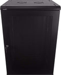 18U 19-Inch Server Network Rack with Locking Perforated Door Black N570283