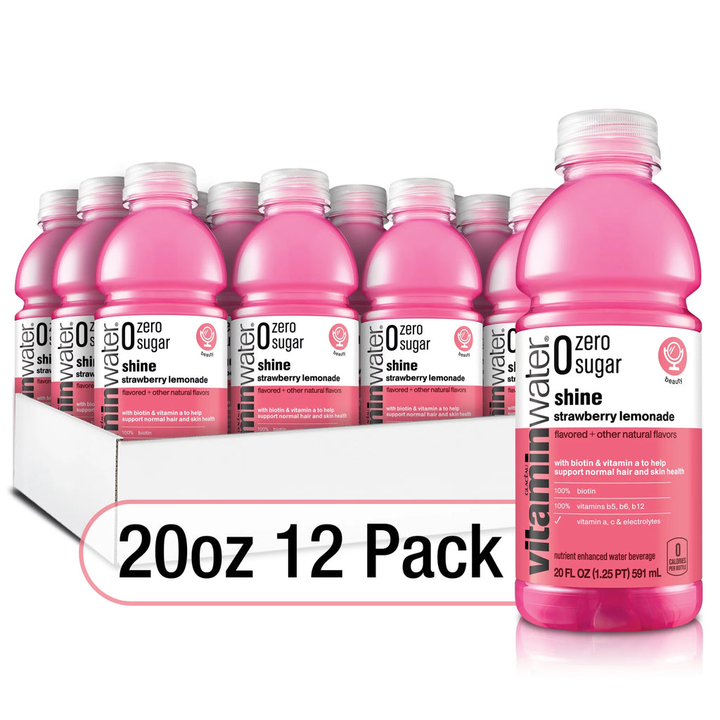 Strawberry Lemonade Electrolyte Enhanced Water, 20 fl oz, 12 Pack M897