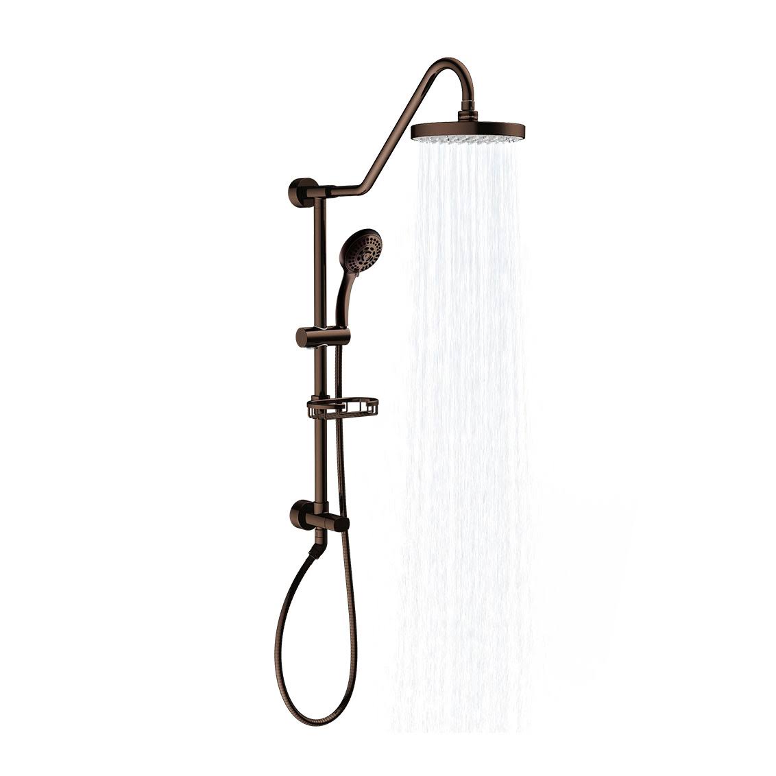 Dual Rain Shower Hand Held Head Spa System, Oil Rubbed Bronze U42334