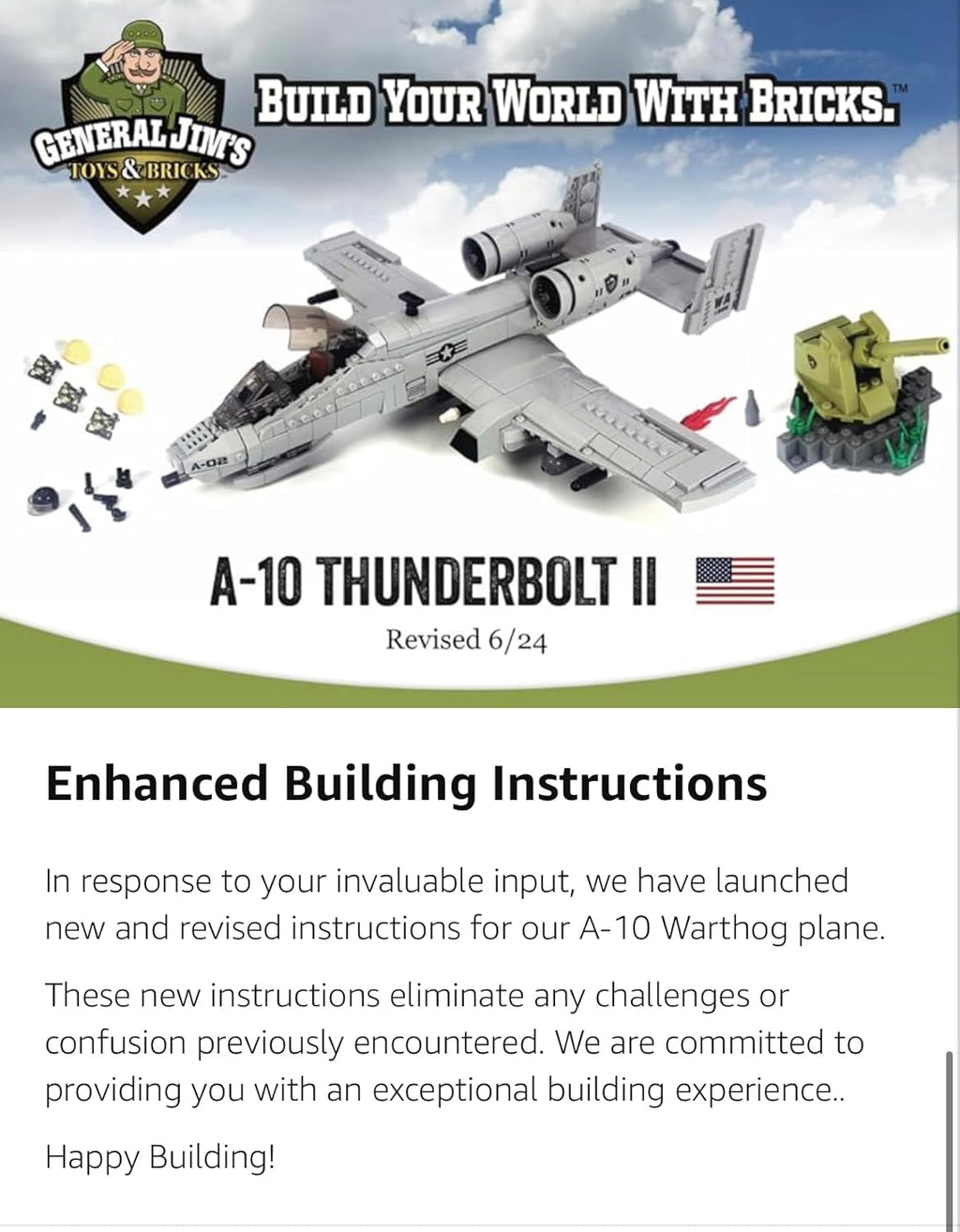 A-10 Military Brick Building Set L38944