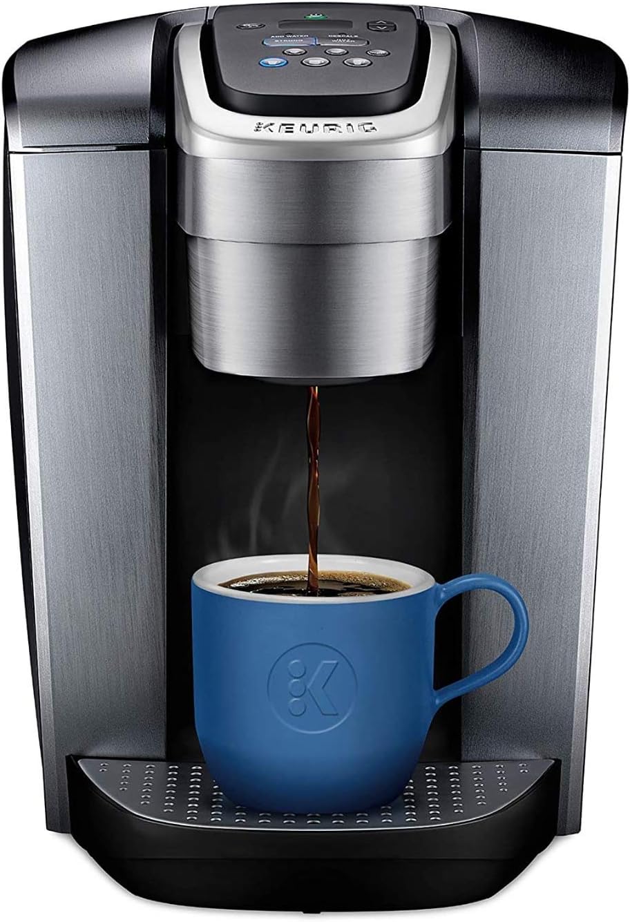 Brushed Silver Single Serve Programmable Coffeemaker L89853