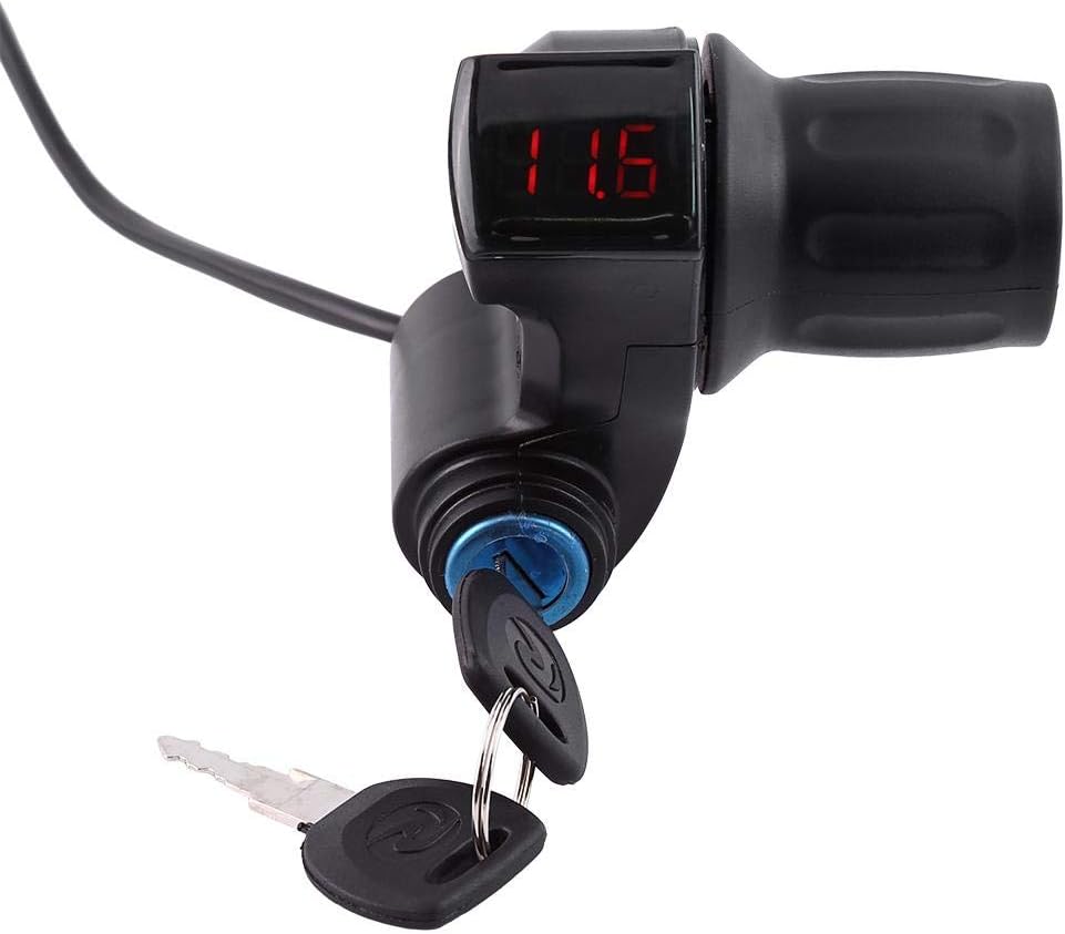 12V-99V Electric Bike Half Twist Throttle Grip with Cable Set A3182