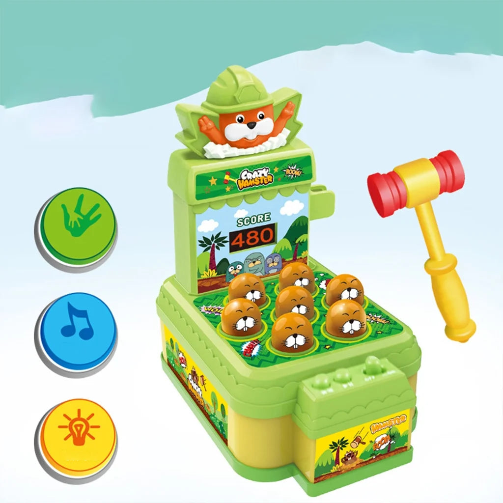 Electronic Arcade Whack A Mole Game Toy with Hammer C8927