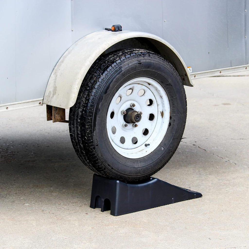 Tandem Wheel Ramp, 5.5in Tire Lift, Concave Portable Ramp, Pack of 2 X6350