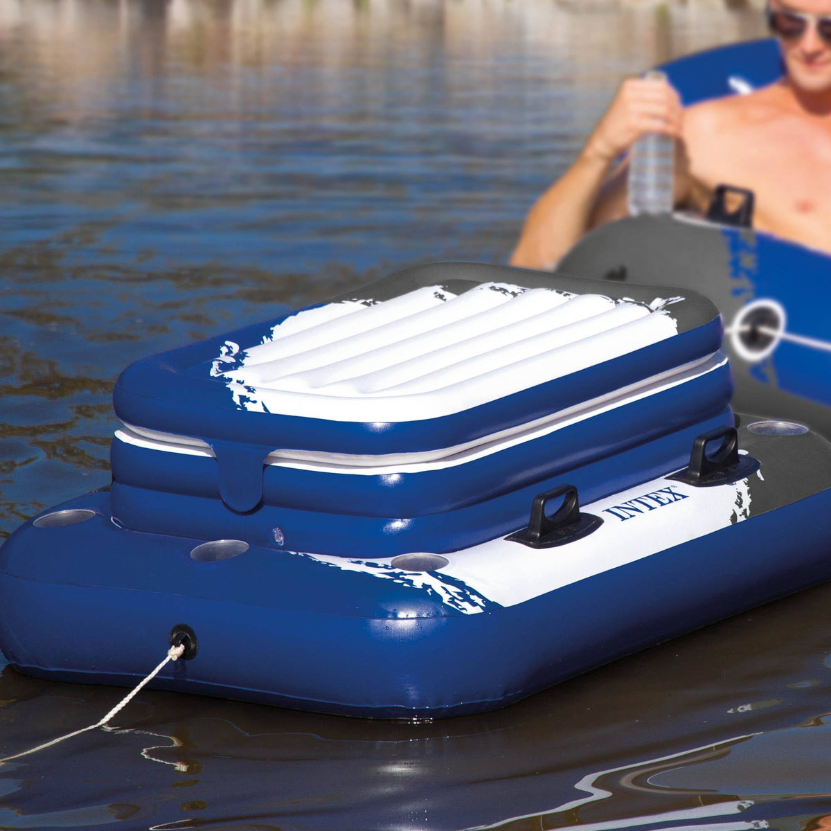 72 Can Beverage Cooler Float with Lid (3 Pack) S229