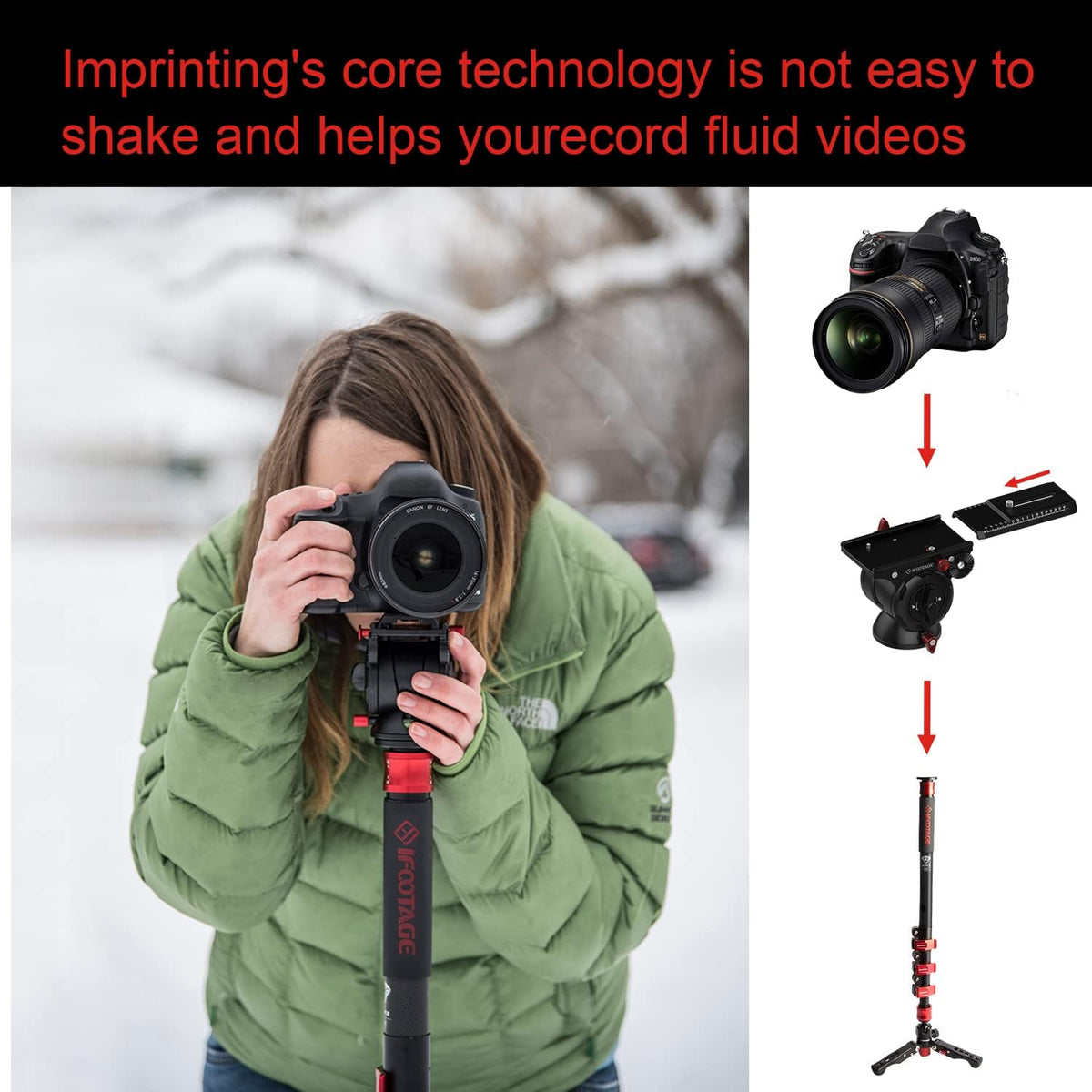 Komodo K5 Tripod Fluid Head with Quick Release Plate V797
