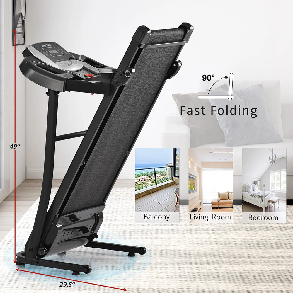Compact Electric Folding 2.5HP Treadmill with Incline Y729189