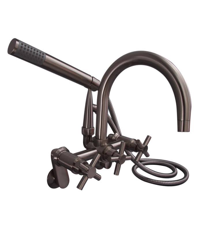 Polished Chrome Tub Diverter Faucet with Hand Shower Z719935