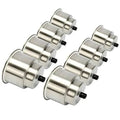 8pcs Stainless Steel Cup Drink Holder with Drain X616835