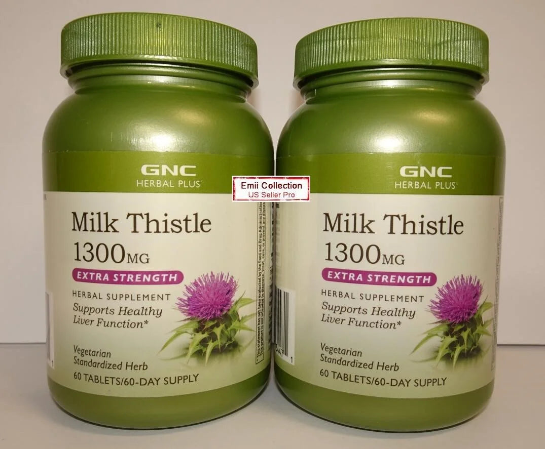 Milk Thistle 1300MG 60 Tablets (2 Bottles) D60528