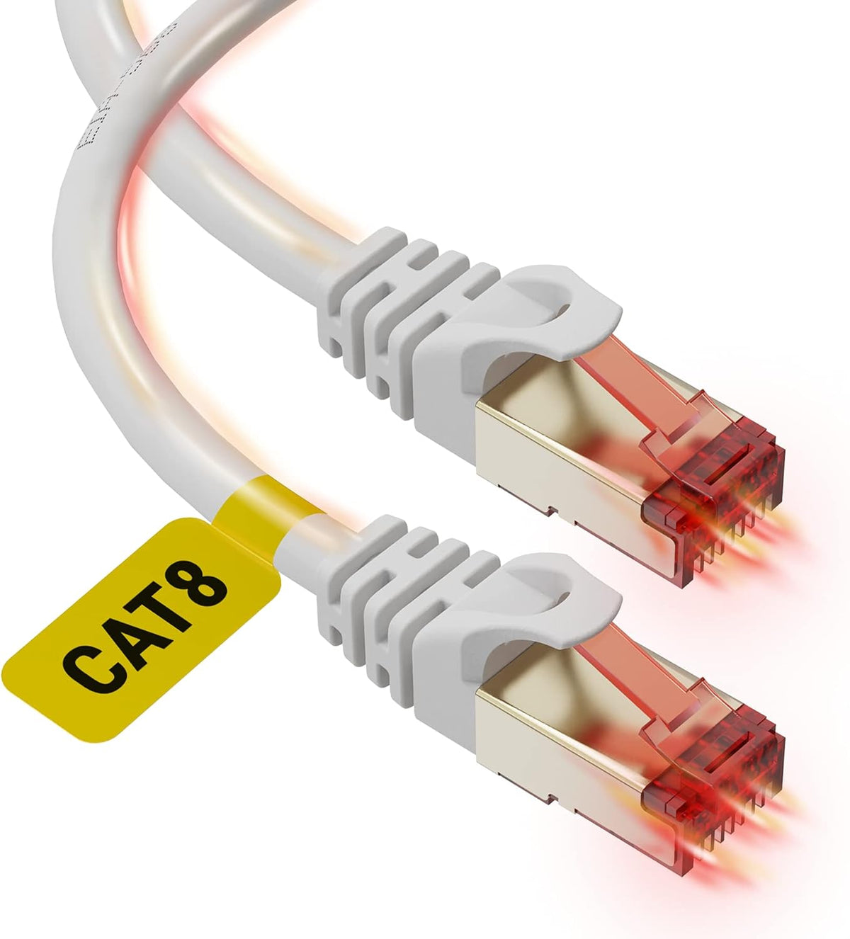 Cat6 Ethernet Cable 30 ft UTP RJ45 Network Cable Pack of 2 F77721